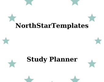 Planificateur d'études | Planificateur d'apprentissage | Modèle Excel modifiable | Planificateur étudiant imprimable (DE, EN, ES)