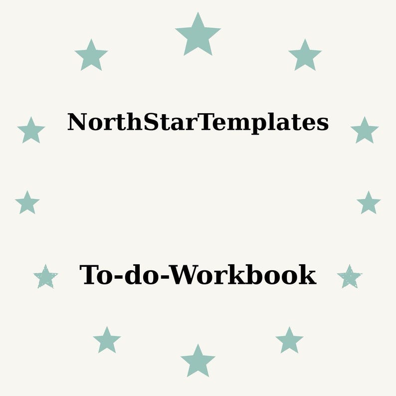 Do Workbook To-do Workbook Premium Printable and Editable Template DE EN ES - Etsy