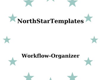 Organizador de Flujos de Trabajo Premium Imprimible y Editable DE EN ES