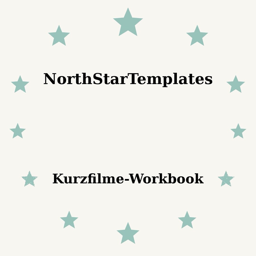 Short Films Workbook Premium Printable and Editable Template DE EN ES