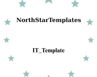 IT_Template Premium afdruksjabloon en bewerkbaar bestand DE EN ES