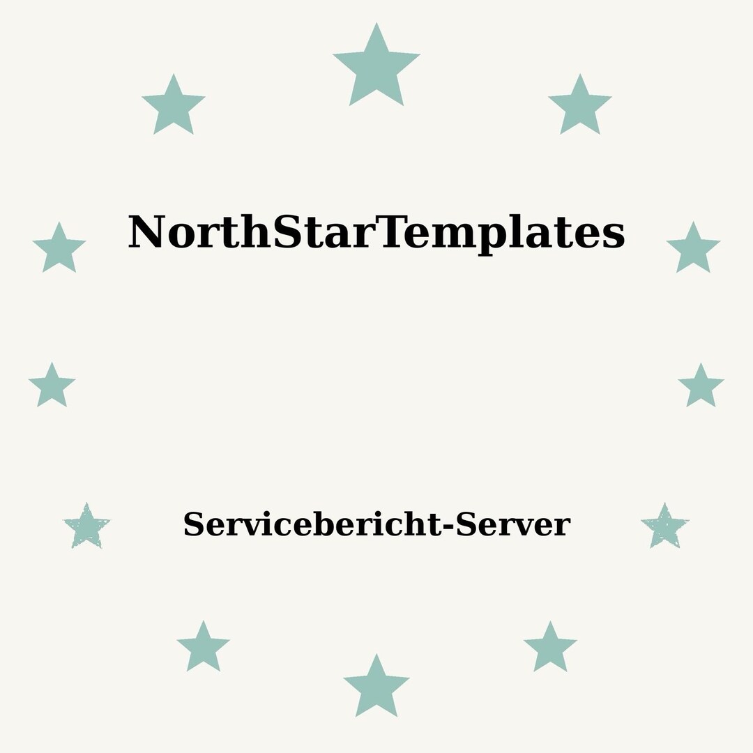 Server Free Template Report Server Service Report Premium Printable and Editable Template DE EN ES ...