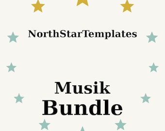 Music Templates Bundle – 3-piece complete set