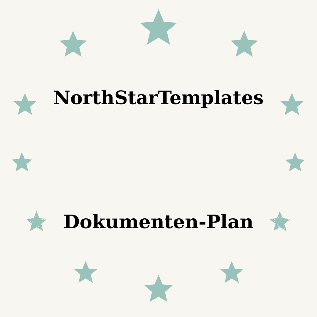 Document Plan Premium Printable and Editable Template DE EN ES - Etsy