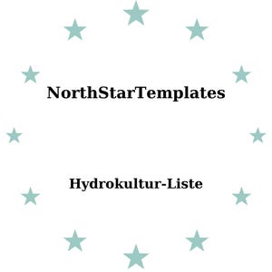 Hydroponiklista Premium utskriftsmall och redigerbar fil DE EN ES