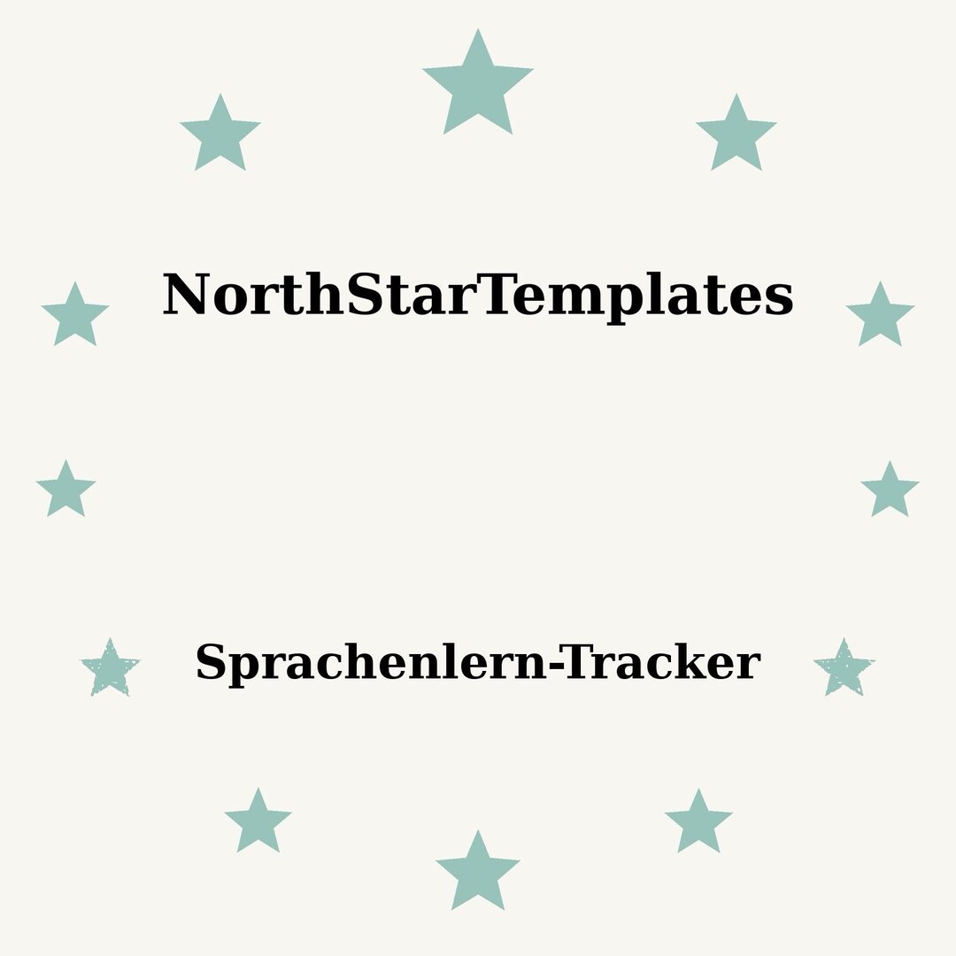 Language Journal Tracker Language Learning Tracker Premium Printable and Editable Template DE EN ...