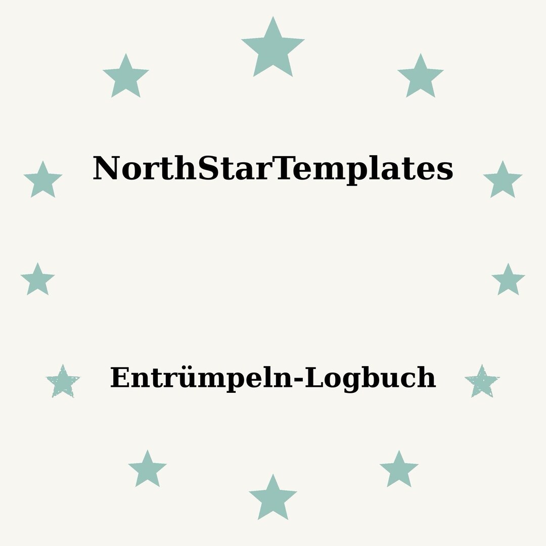 Decluttering Logbook Premium Printable and Editable Template DE EN ES ...