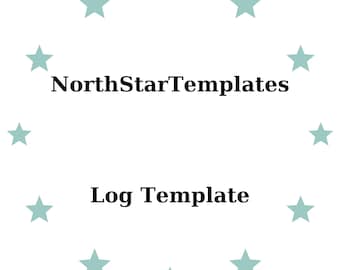 Log Template | Daily Tracker | Editable Excel Template | Record Keeping Spreadsheet Printable DE EN ES