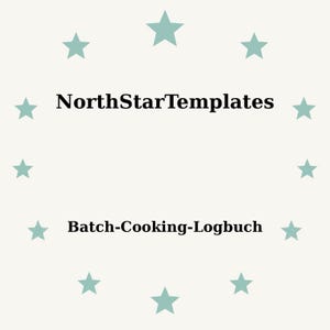 Batch-Cooking-Logbuch Premium Vorlage zum Ausdrucken und Bearbeiten DE EN ES