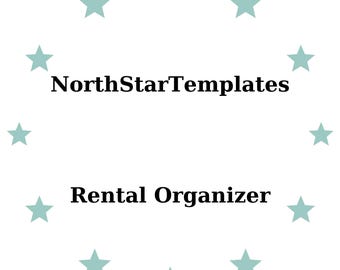 Rental Organizer Premium Printable and Editable Template DE EN ES