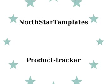 Product Tracker | Voorraad- en verkooplogboek | Bewerkbare Excel-sjabloon | Voorraad-, order- en bedrijfsoverzicht afdruksjabloon DE EN ES