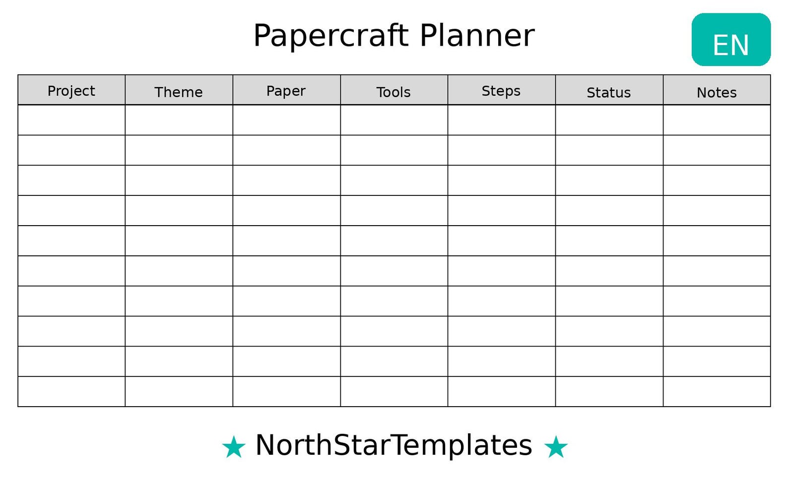 Papercraft Planner Papercraft Planner Premium Printable and Editable Template DE EN ES - Etsy