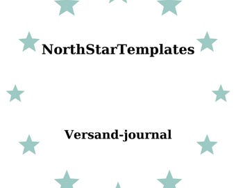 Shipping Journal Premium Printable and Editable Template DE EN ES