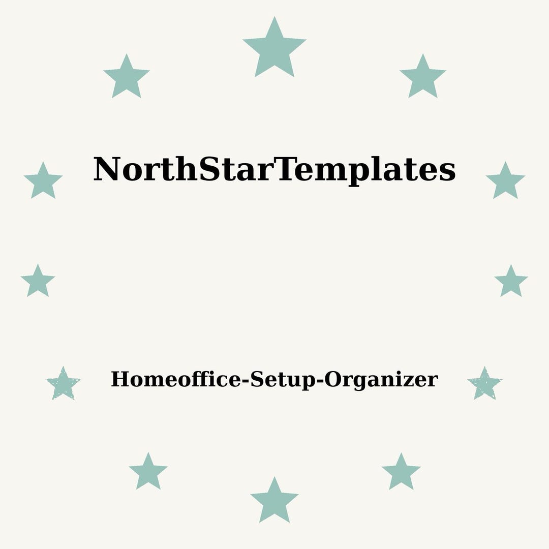 Home Office Setup Organizer Premium Printable and Editable Template DE ...