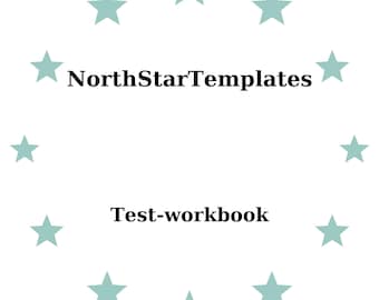 Test Workbook Premium Printable and Editable Template DE EN ES