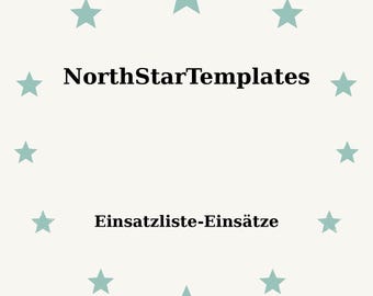 Deployment List - Deployments Premium Printable and Editable Template DE EN ES