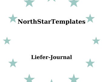 Modèle de journal de livraison premium à imprimer et fichier modifiable DE EN ES