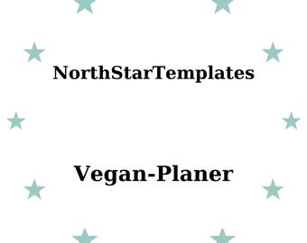 Vegan Meal Planner | Weekly Plant‑Based Menu & Grocery List | Printable+Spreadsheet