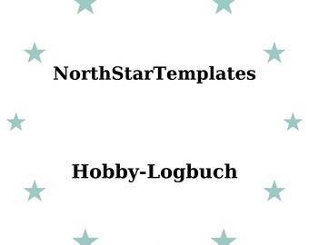 Hobby Logbook Premium Printable and Editable Template DE EN ES