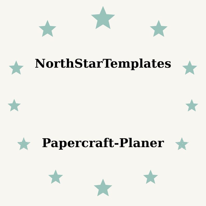 Papercraft Planner Papercraft Planner Premium Printable and Editable Template DE EN ES - Etsy