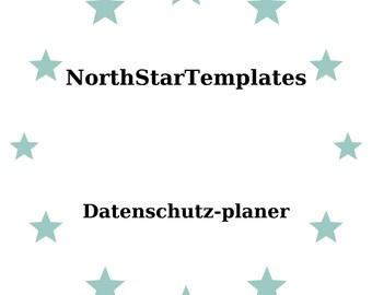Data Protection Planner Premium Printable and Editable Template DE EN ES