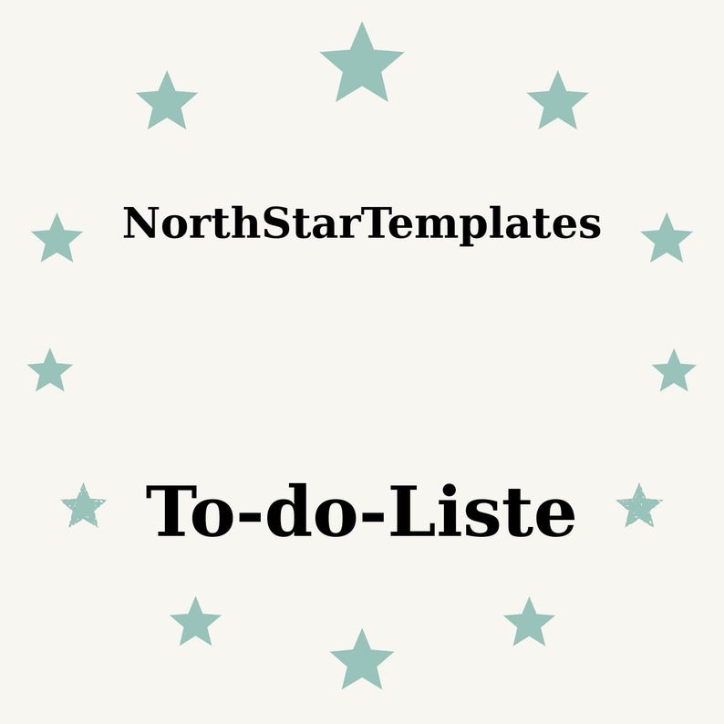 Todo List Premium Printable and Editable Template DE EN ES Etsy