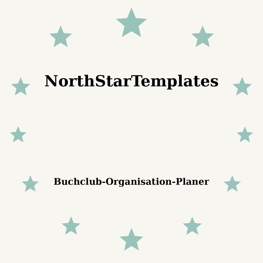 Book Club Organization Planner Premium Printable and Editable Template ...