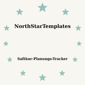 Juice Cleanse Planning Tracker Premium Printable and Editable Template DE EN ES