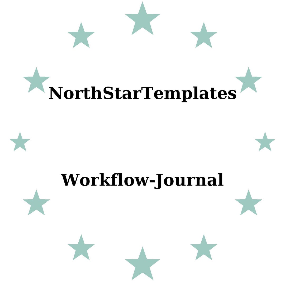 Workflow Journal Premium Printable and Editable Template DE EN ES - Etsy