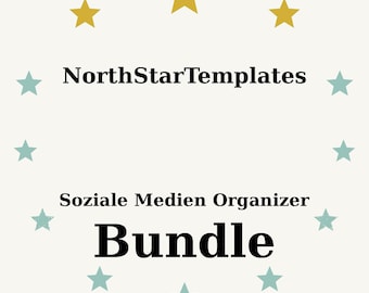 Soziale Medien Ordner Bundle – 4-teiliges Komplett-Set