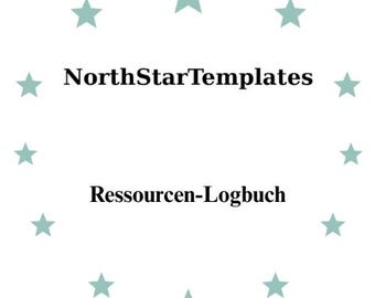 Resource Logbook Premium Printable and Editable Template DE EN ES