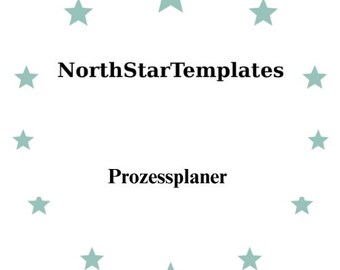 Process Planner Premium Printable and Editable Template DE EN ES