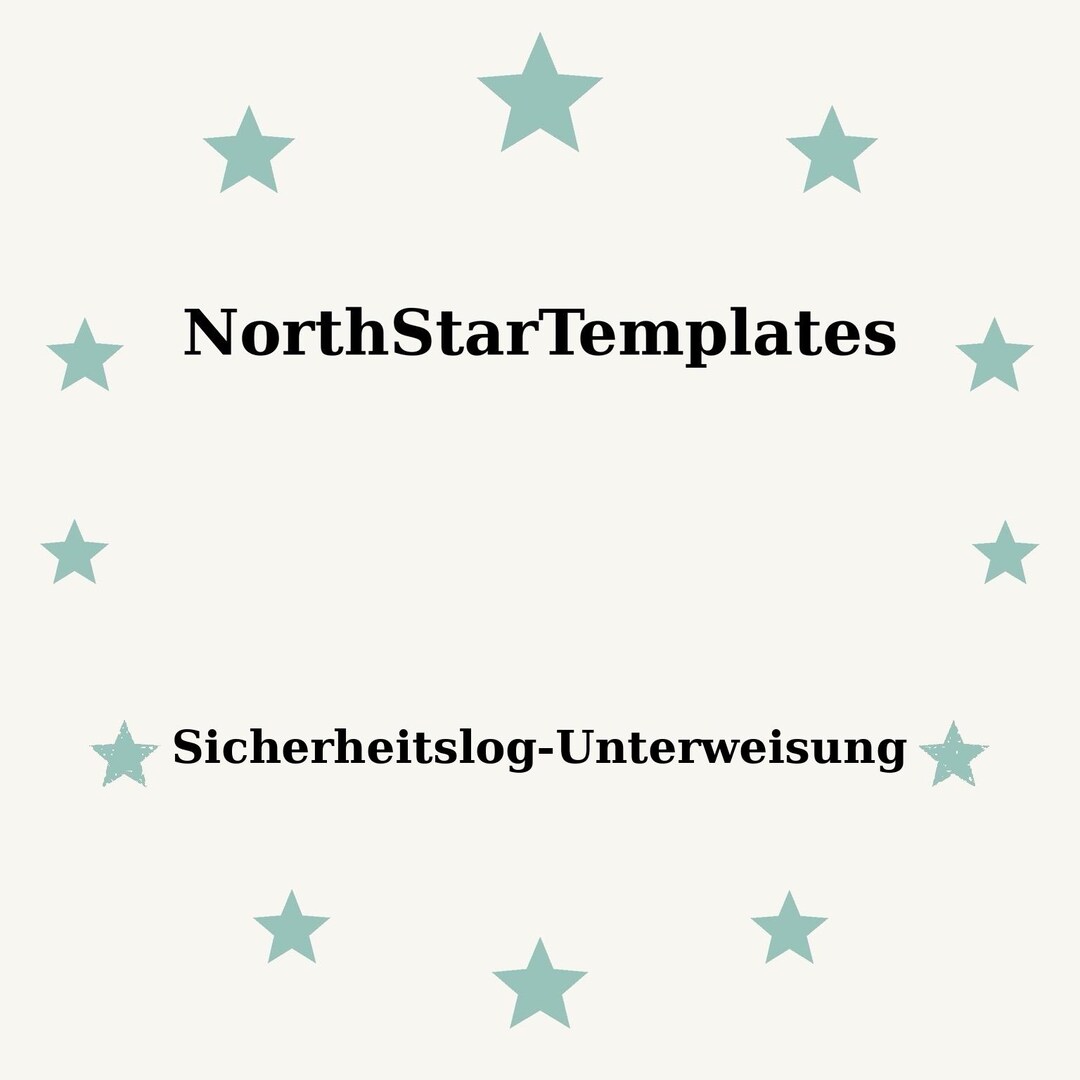 Traning Guide Example Safety Log - Training Premium Printable and Editable Template DE EN ES ...