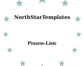 Process List Premium Printable and Editable Template DE EN ES