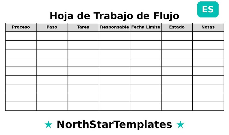Workflow Worksheet Premium Printable and Editable Template DE EN ES - Etsy