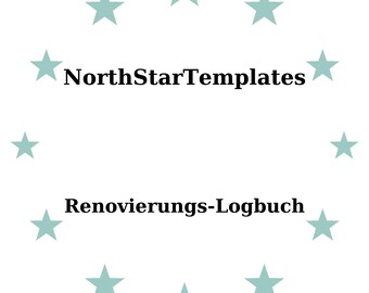 Renovation Logbook Premium Printable and Editable Template DE EN ES