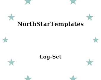 Set de Log Plantilla Premium Imprimible y Editable DE EN ES