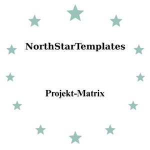 Project Matrix Premium Print Mall och redigerbar fil DE EN ES