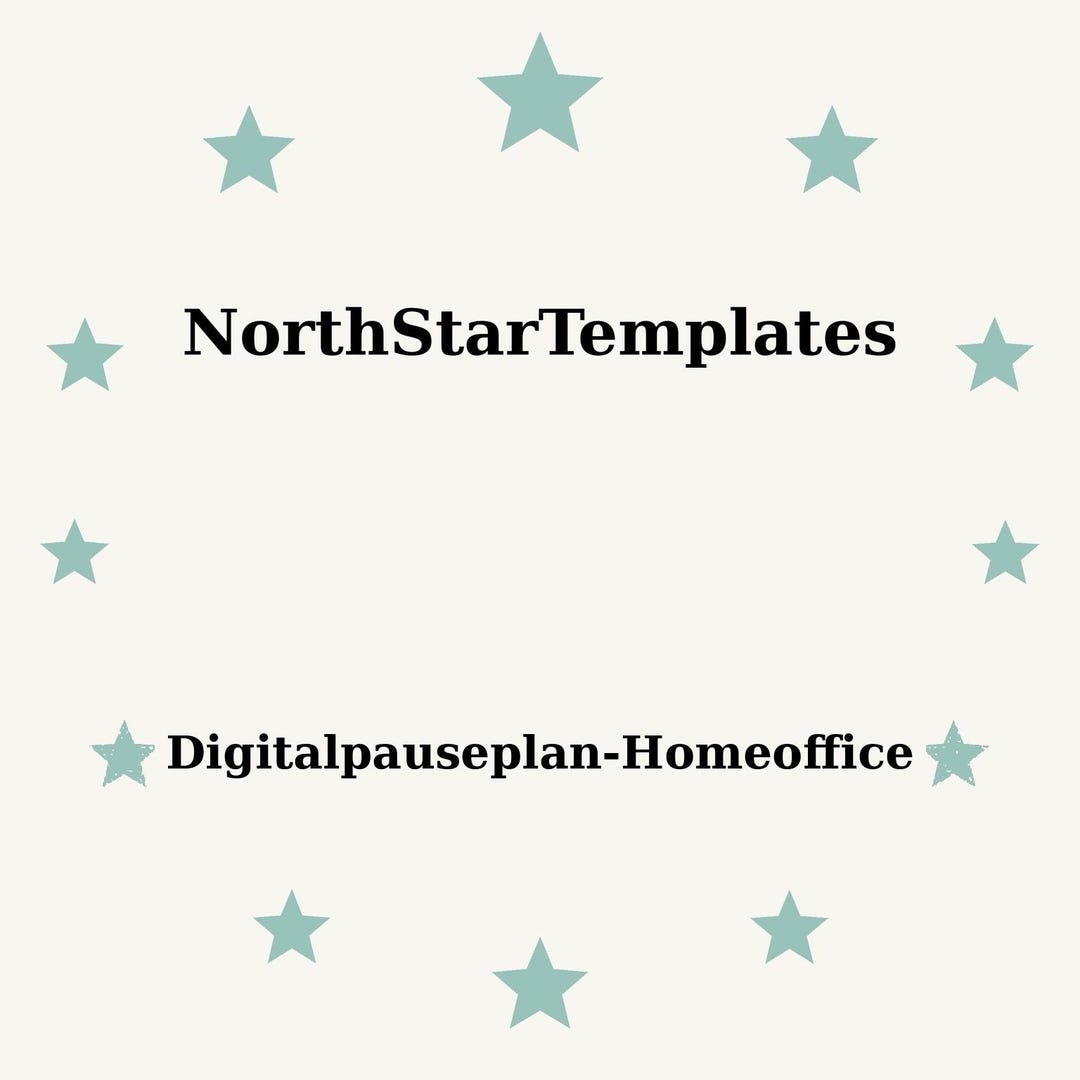 Visual Reference: Digital Break Plan Home Office Premium Printable And Editable Template