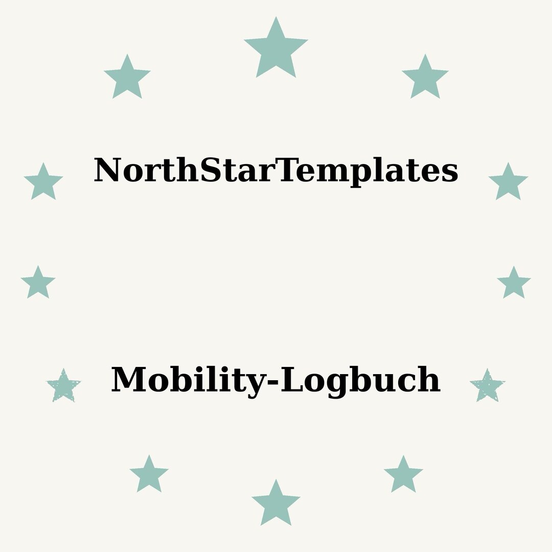 Mobility Log Mobility Logbook Premium Printable and Editable Template DE EN ES - Etsy