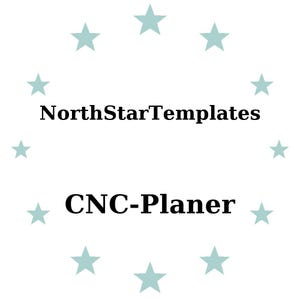 Modèle d'impression premium et fichier modifiable pour planificateur CNC (DE EN ES)