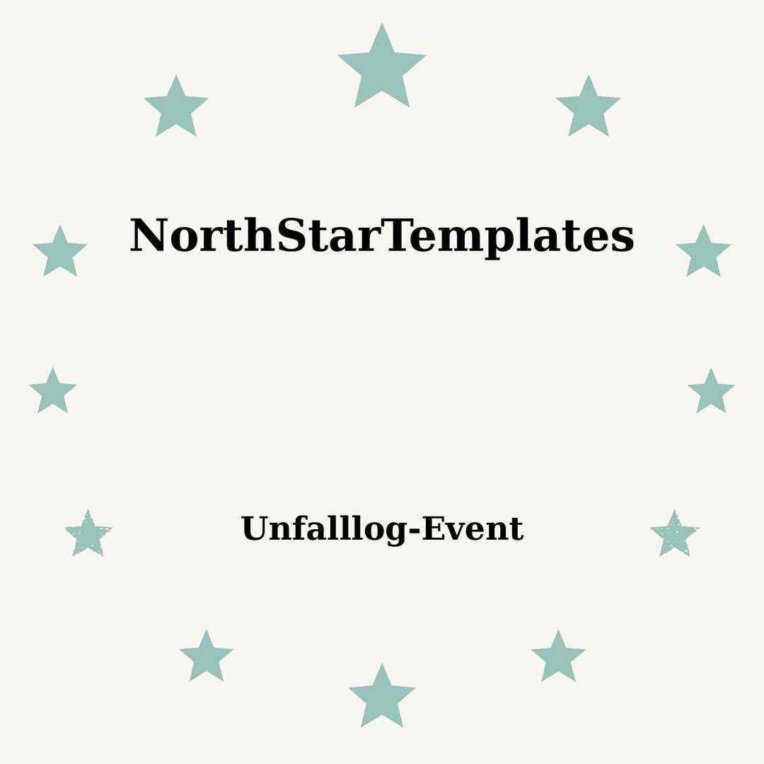 Event Accident Log Premium Printable and Editable Template DE EN ES - Etsy
