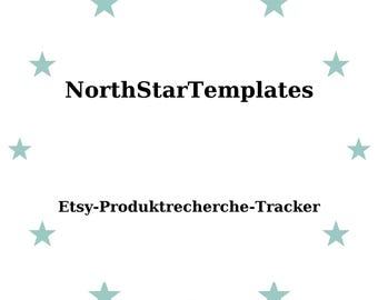 Etsy Product Research Tracker Premium Printable and Editable Template DE EN ES