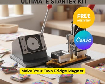 Fundraiser-kit Magnet Maker: maak aangepaste magneten voor schoolteams, kerkgroepen en non-profitorganisaties | Inclusief benodigdheden | GRATIS verzending