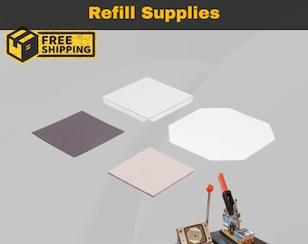 Bulk 1,000set Materials Pack - High Quality Photo Fridge Magnet Button Parts | Refill Material for Magnet Machine | Magnet Supplies