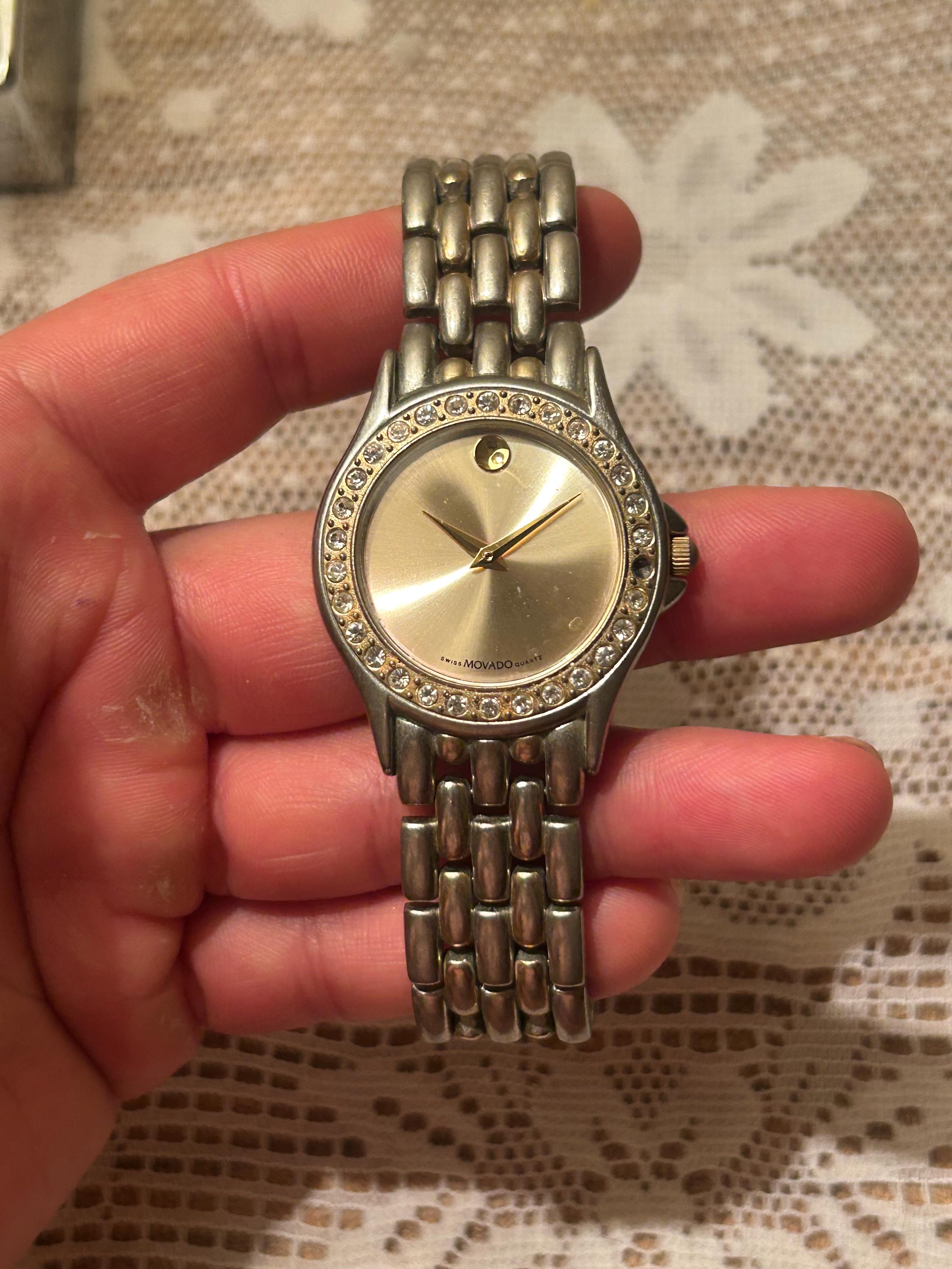 669【美品】MOVADO時計　ミュージアム　コンチェルト ダイヤベゼル　シェル Movado diamond - Etsy 日本
