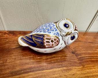 ロイヤルクラウンダービー フクロウ ペーパーウェイトフィギュア ペーパーウェイト メンフクロウ – ロイヤルクラウンダービー