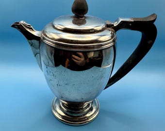 ヴィンテージ マッピン＆ウェッブ シルバープレート ティーポット、アールデコ様式、W23101、1930年代～1950年代
