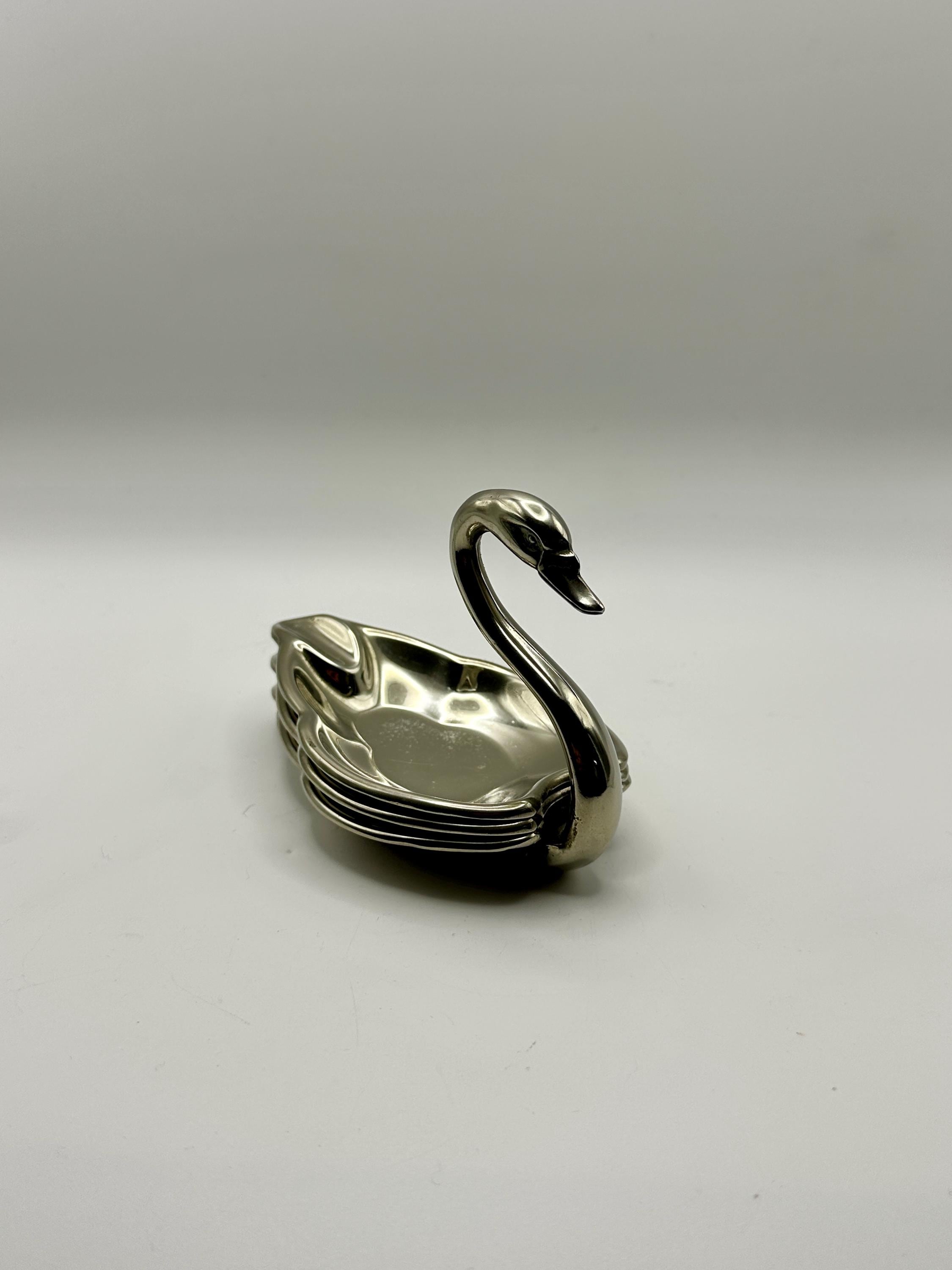 Porte-couteaux (12) - Métal argenté - Cygne