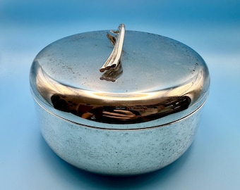 Vintage Art Deco Silver Plated Ice Bucket or Biscuit Barrel - 658g - 1940s/50s